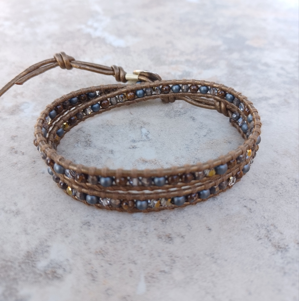 Chan Luu Double Wrap Leather Bracelet